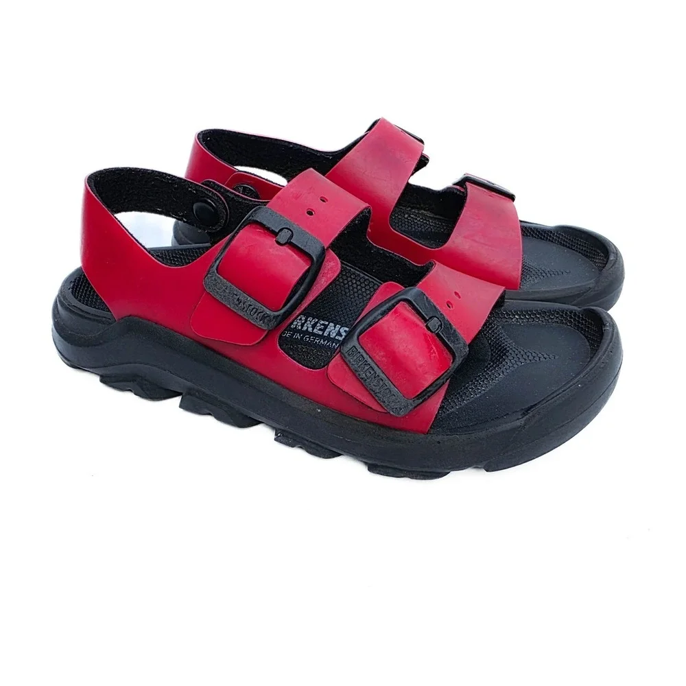 Birkenstock Mogami Kids Sandals EU 29 US 11-11.5 Active Red Birko-Flor Germany